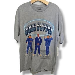 Dogg Supply by Snoop Dogg Men’s Gray Graphic Tee Cotton Blend NWT